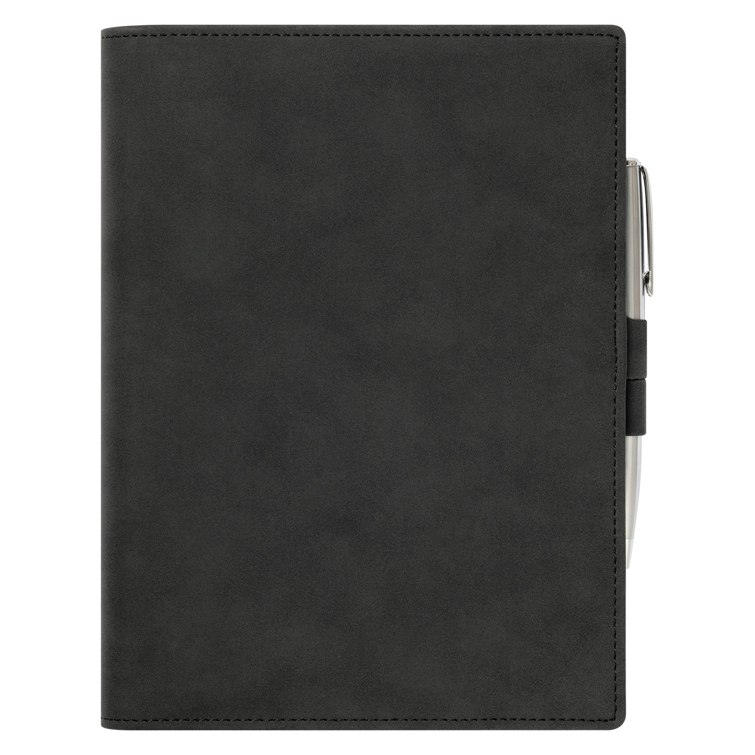 Ежедневник-портфолио Клип (Clip NEO) недатированный в подарочной коробке, черный (в комплекте ручка Tesoro серебро)