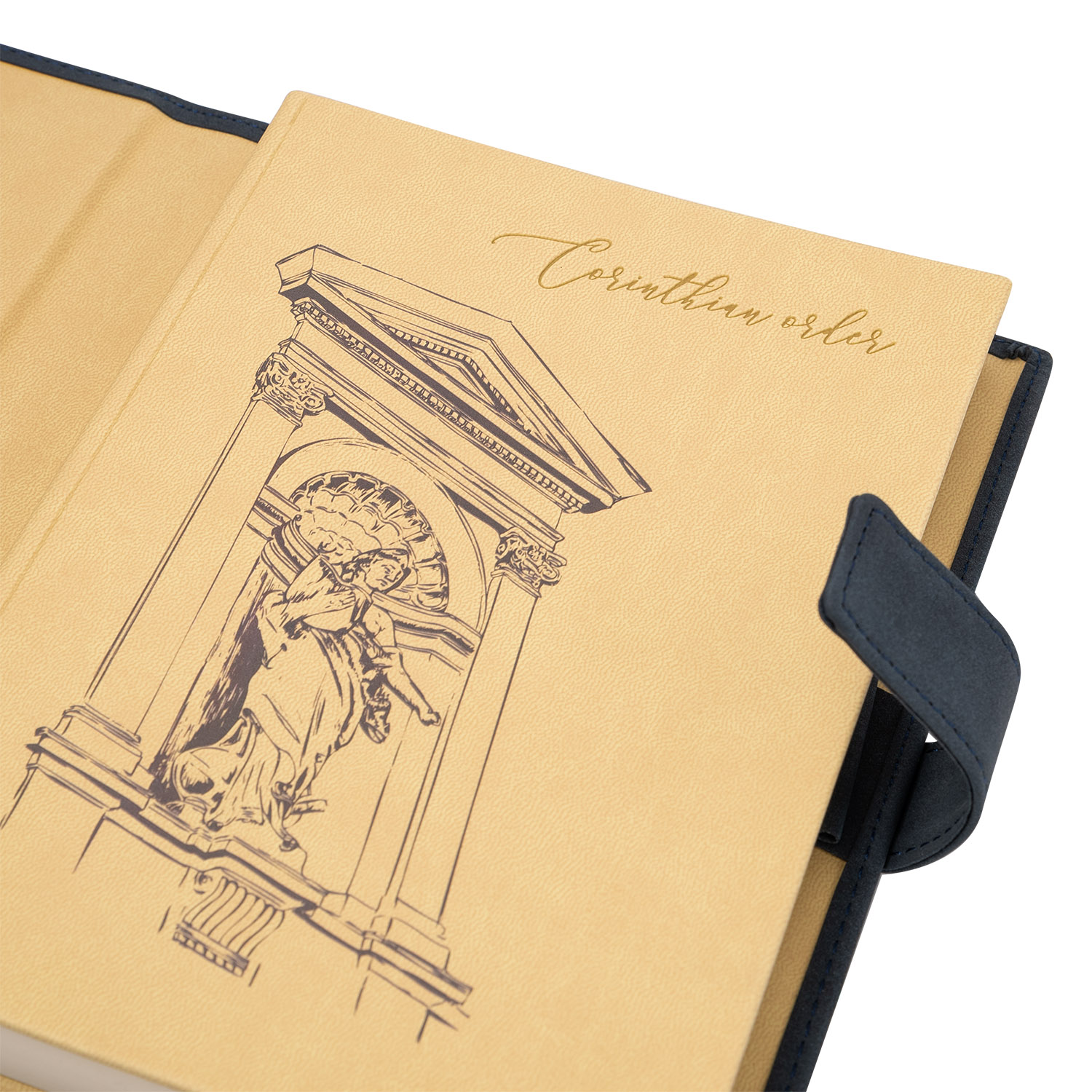 Ежедневник-портфолио Клип (Clip NEO) недатированный в подарочной коробке, синий (в комплекте ручка Sonata BP серебро)