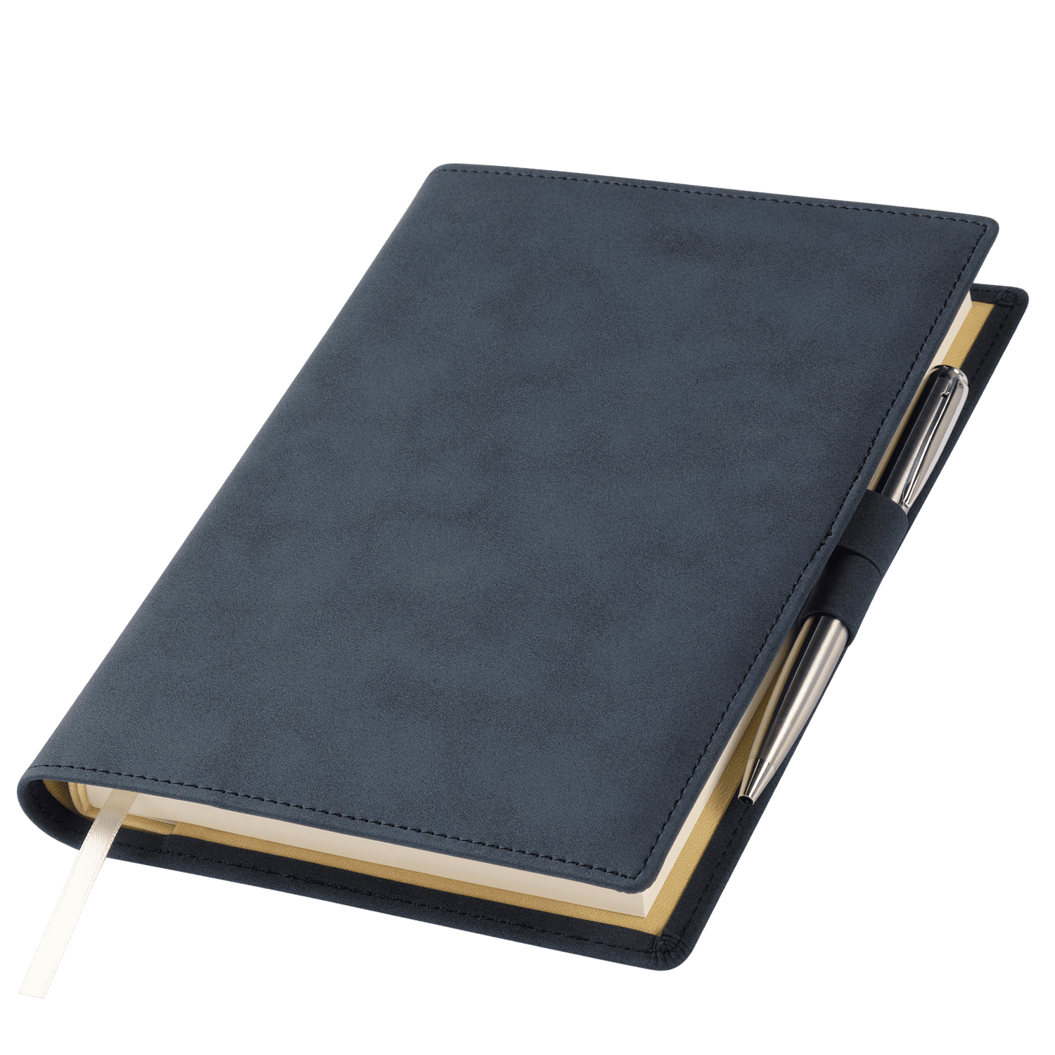 Ежедневник-портфолио Клип (Clip NEO) недатированный в подарочной коробке, синий (в комплекте ручка Sonata BP серебро)