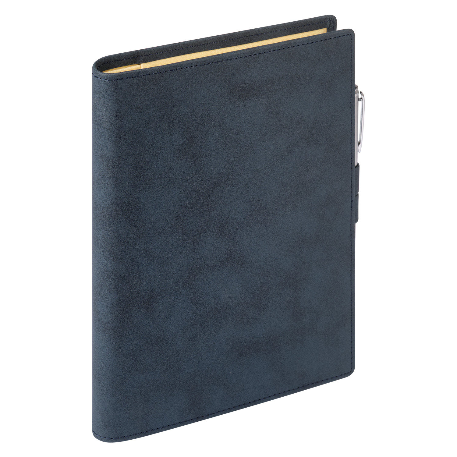 Ежедневник-портфолио Клип (Clip NEO) недатированный в подарочной коробке, синий (в комплекте ручка Sonata BP серебро)