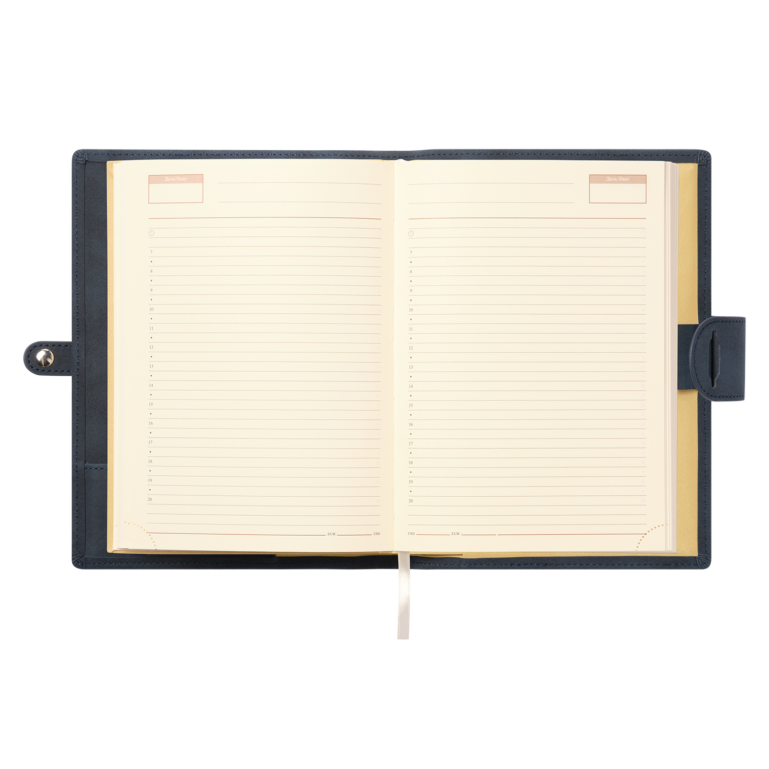 Ежедневник-портфолио Пассаж (Passage NEO) недатированный в подарочной коробке, синий