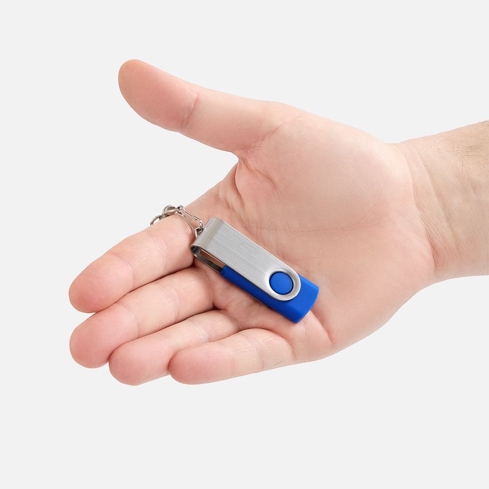 Флешка Twist, синяя, 8 Гб