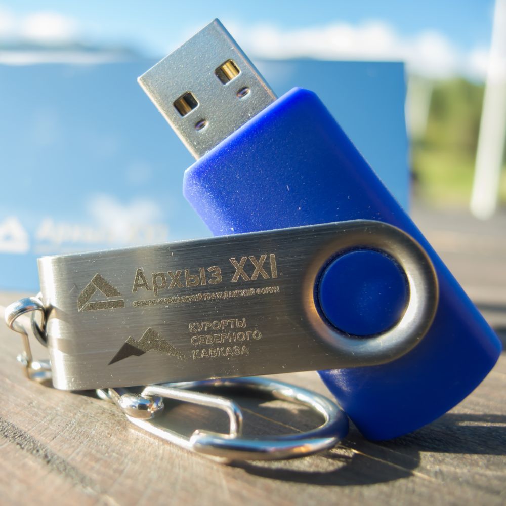Флешка Twist, синяя, 8 Гб