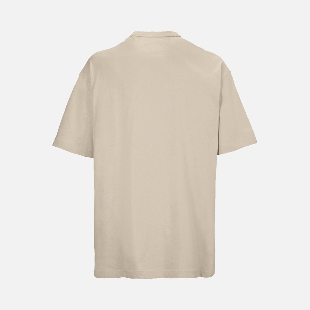 Футболка оверсайз мужская Boxy Men, бежевая (льняная)