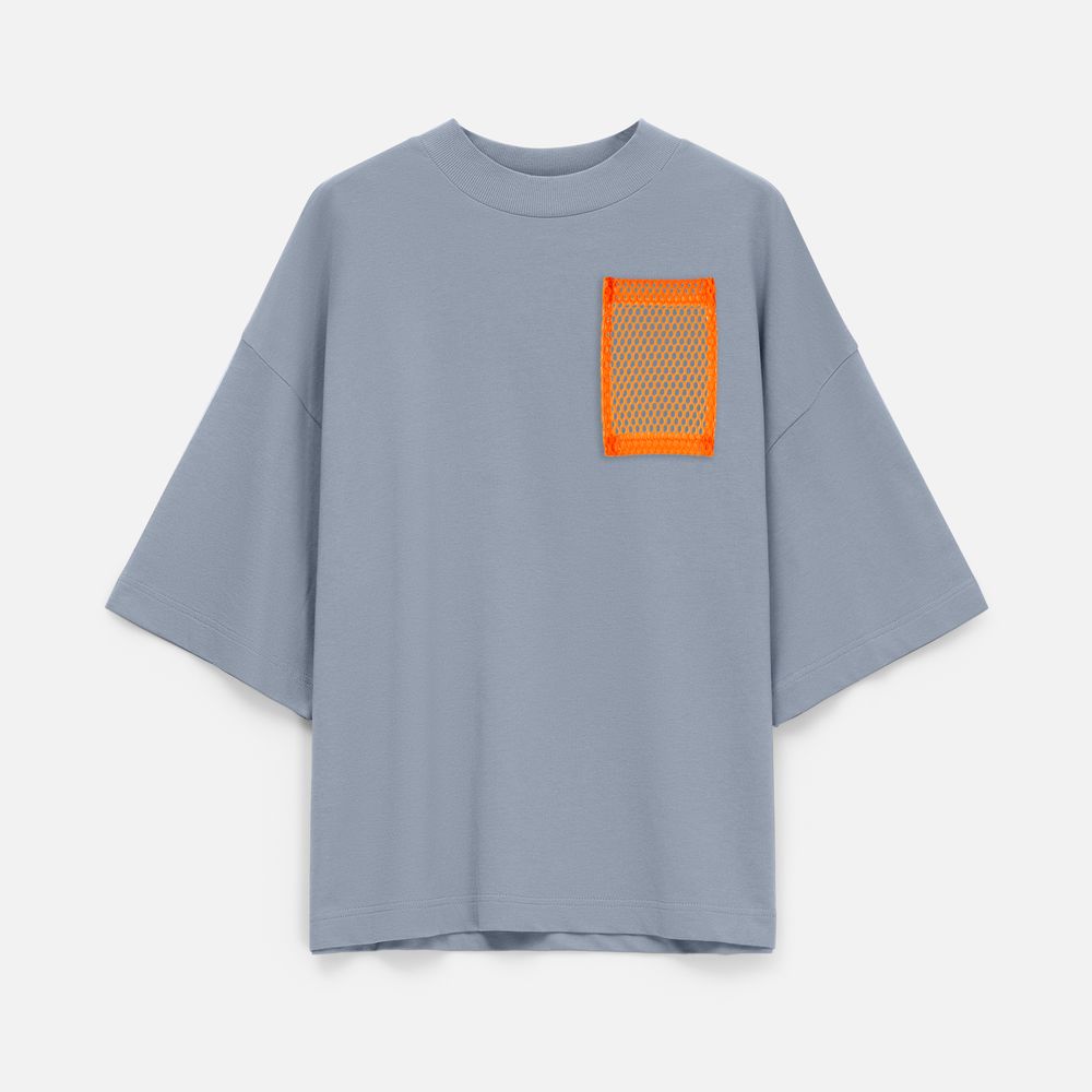 Футболка оверсайз унисекс T9, серая