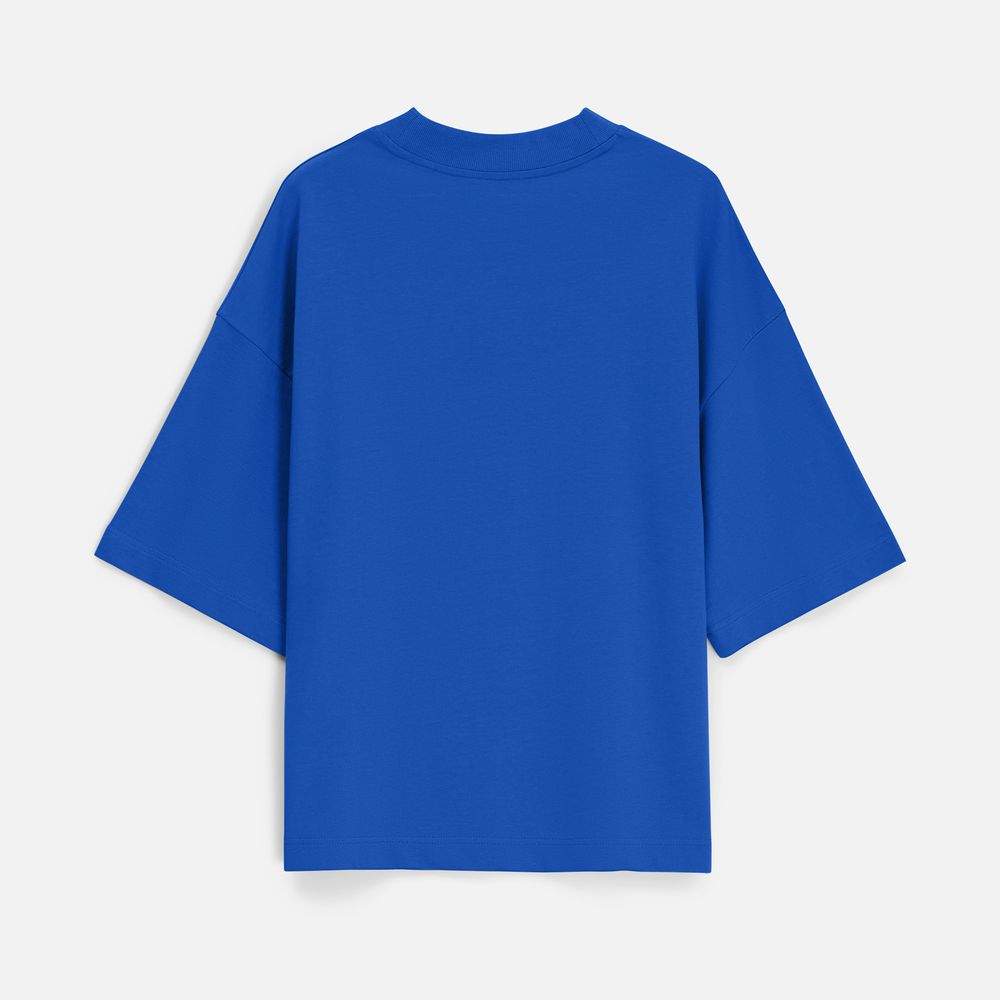 Футболка оверсайз унисекс T9, синяя