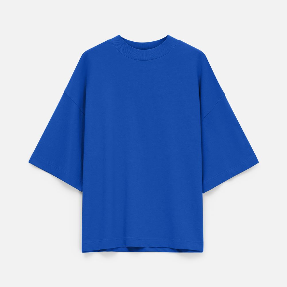 Футболка оверсайз унисекс T9, синяя