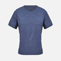 Футболка спортивная унисекс Storm, темно-синий меланж, размер L