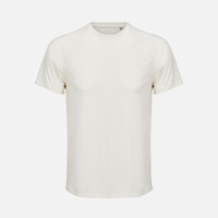 Футболка спортивная унисекс Vortex, молочно-белая, размер L