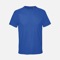 Футболка спортивная унисекс Vortex, ярко-синяя (roayl), размер L