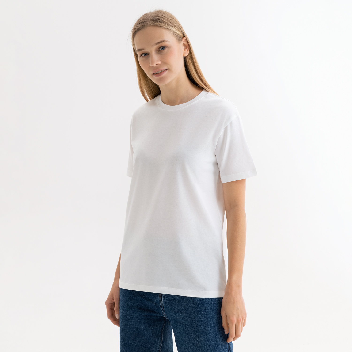 Футболка унисекс Крис (Kris), 150 гр., белая (теплого оттенка), размер XXL