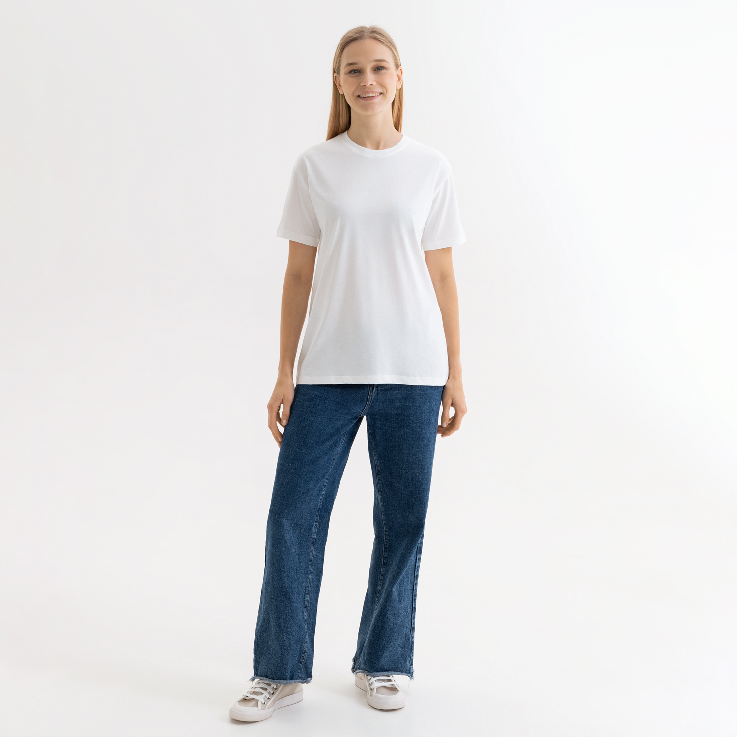 Футболка унисекс Крис (Kris), 150 гр., белая (теплого оттенка), размер XXL