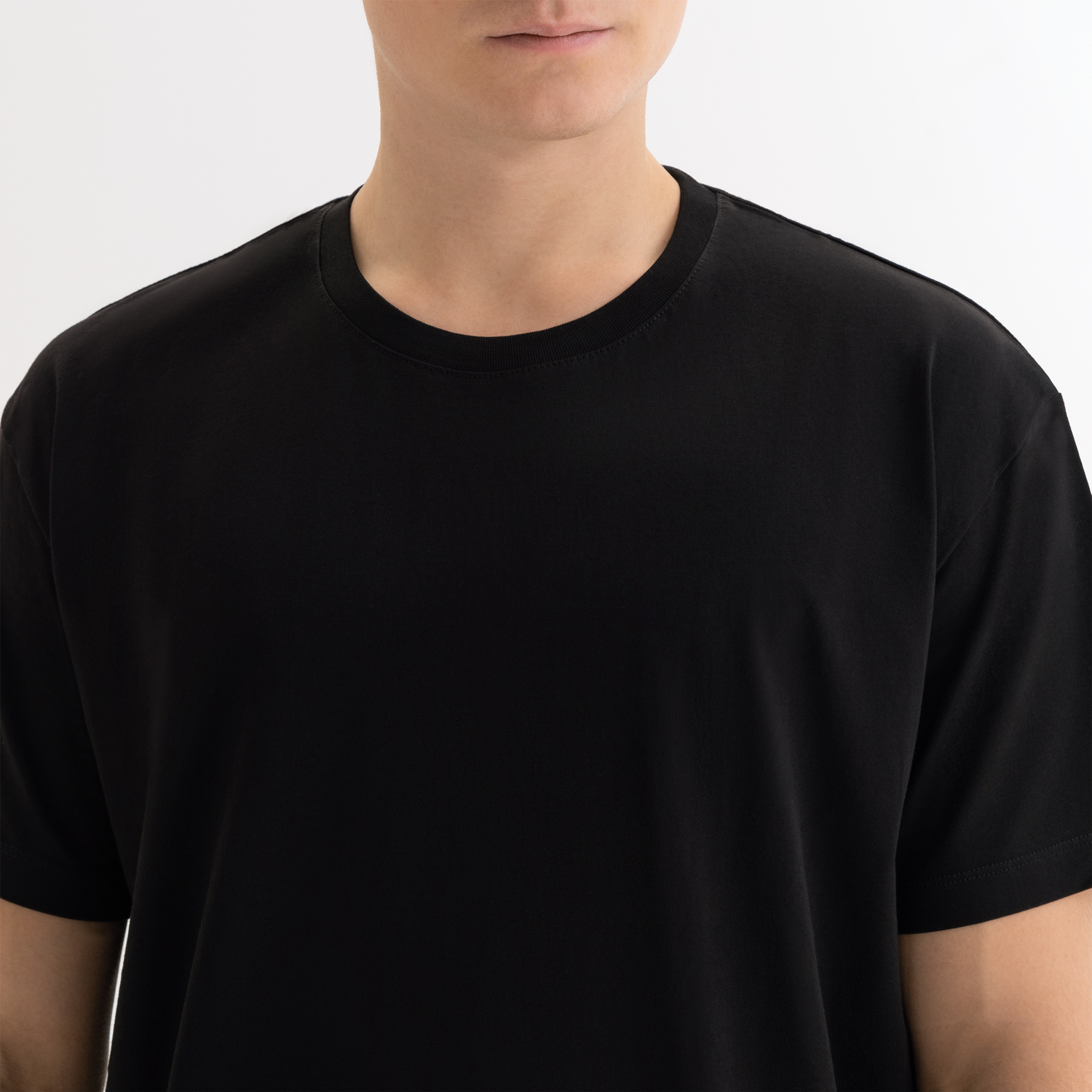 Футболка унисекс Крис (Kris), 150 гр., черная, размер L