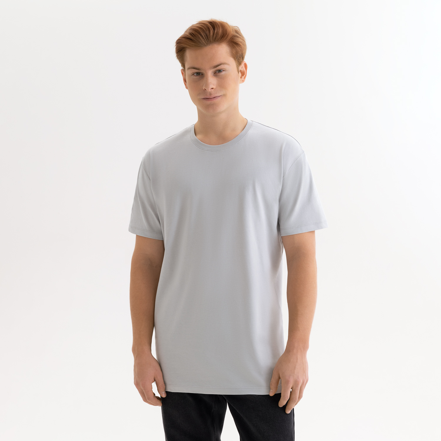 Футболка унисекс Крис (Kris), 150 гр., светло-серая, размер XS