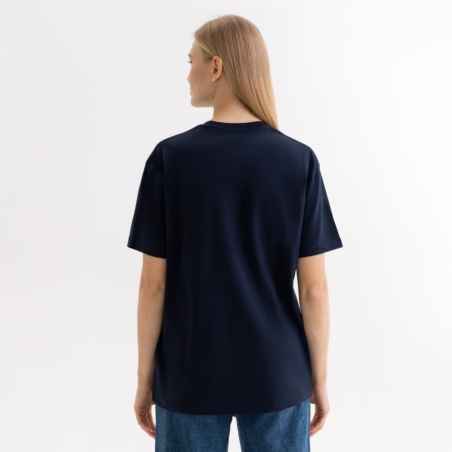 Футболка унисекс Крис (Kris), 150 гр., темно-синяя, размер XXL