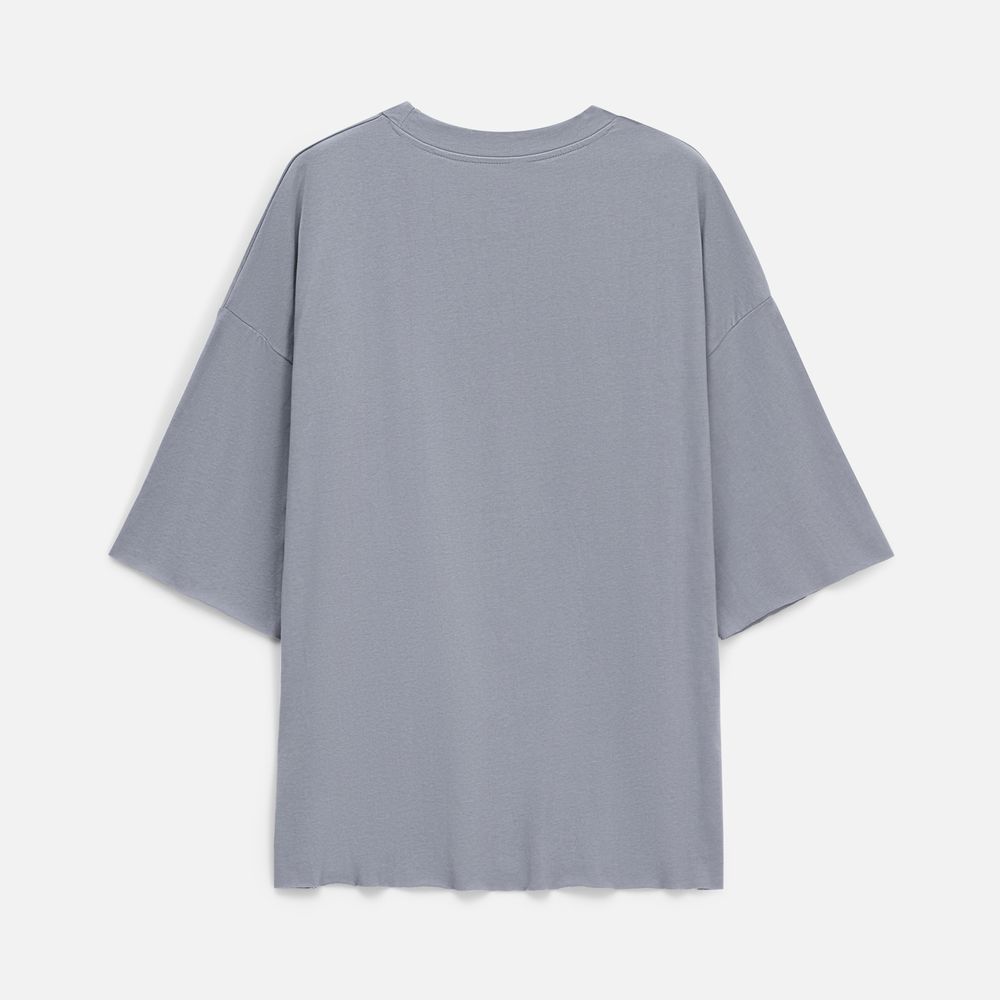 Футболка унисекс оверсайз T1, серая