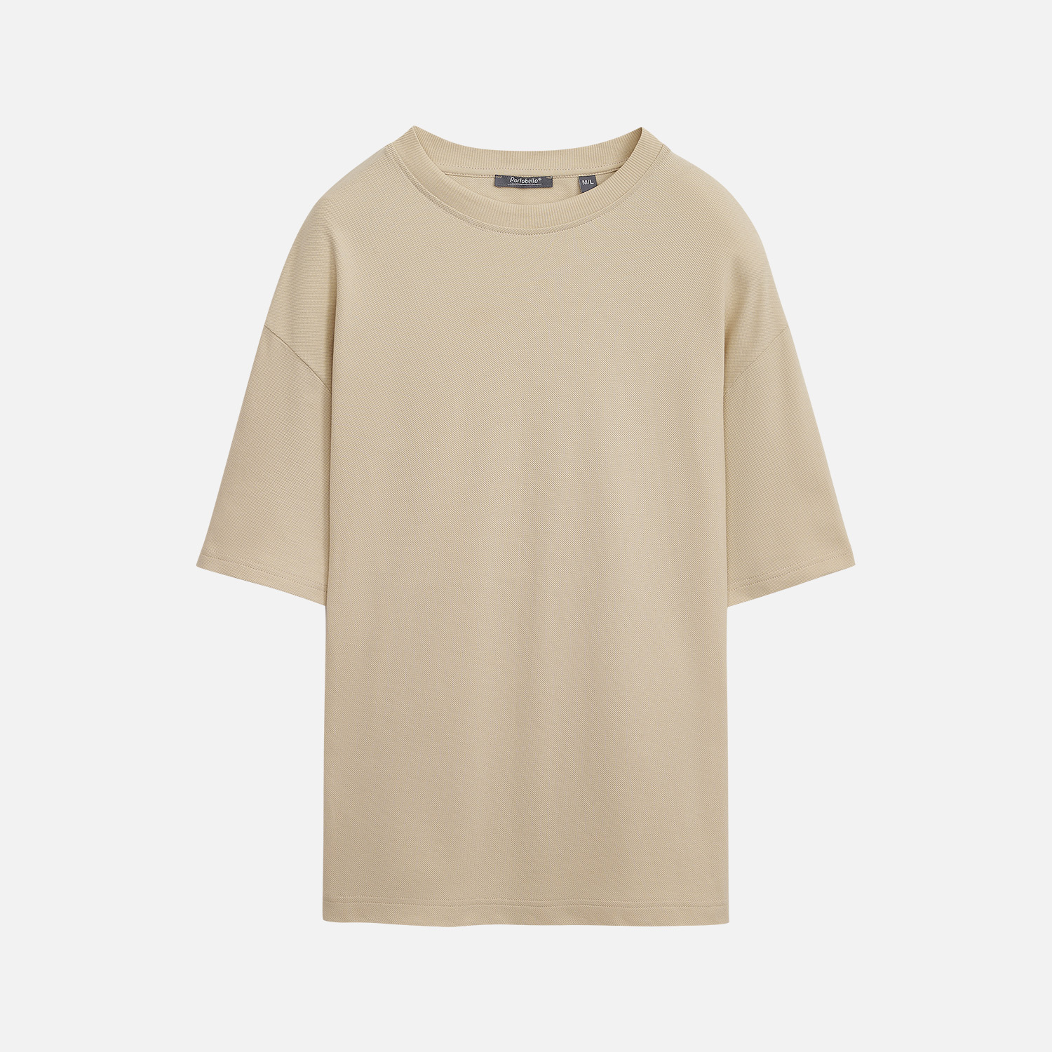 Футболка унисекс премиум Аура (Aura), 100% хлопок 200гр. бежевый, размер M/L