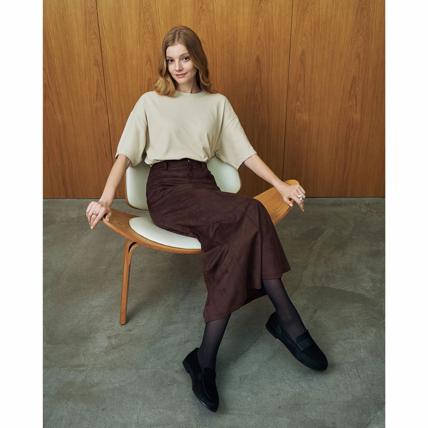 Футболка унисекс премиум Аура (Aura), 100% хлопок 200гр. бежевый, размер XL/2XL