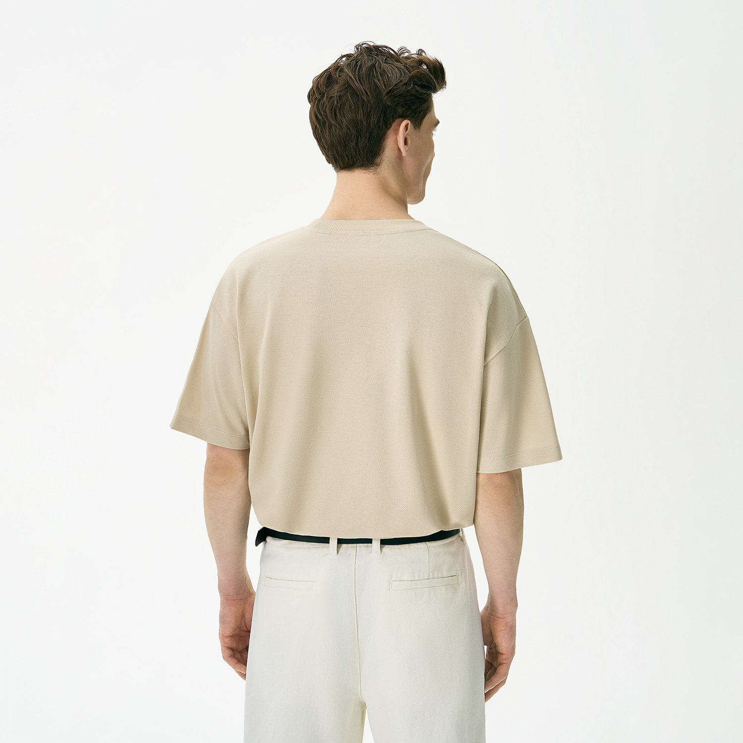 Футболка унисекс премиум Аура (Aura), 100% хлопок 200гр. бежевый, размер XS/S