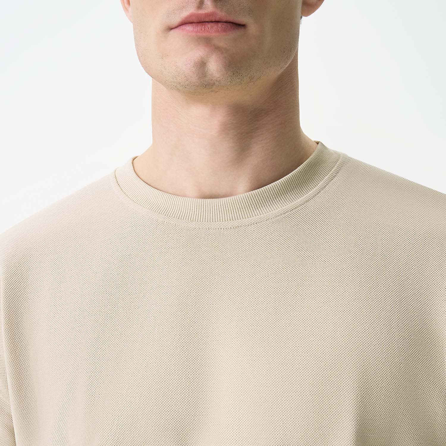 Футболка унисекс премиум Аура (Aura), 100% хлопок 200гр. бежевый, размер XS/S