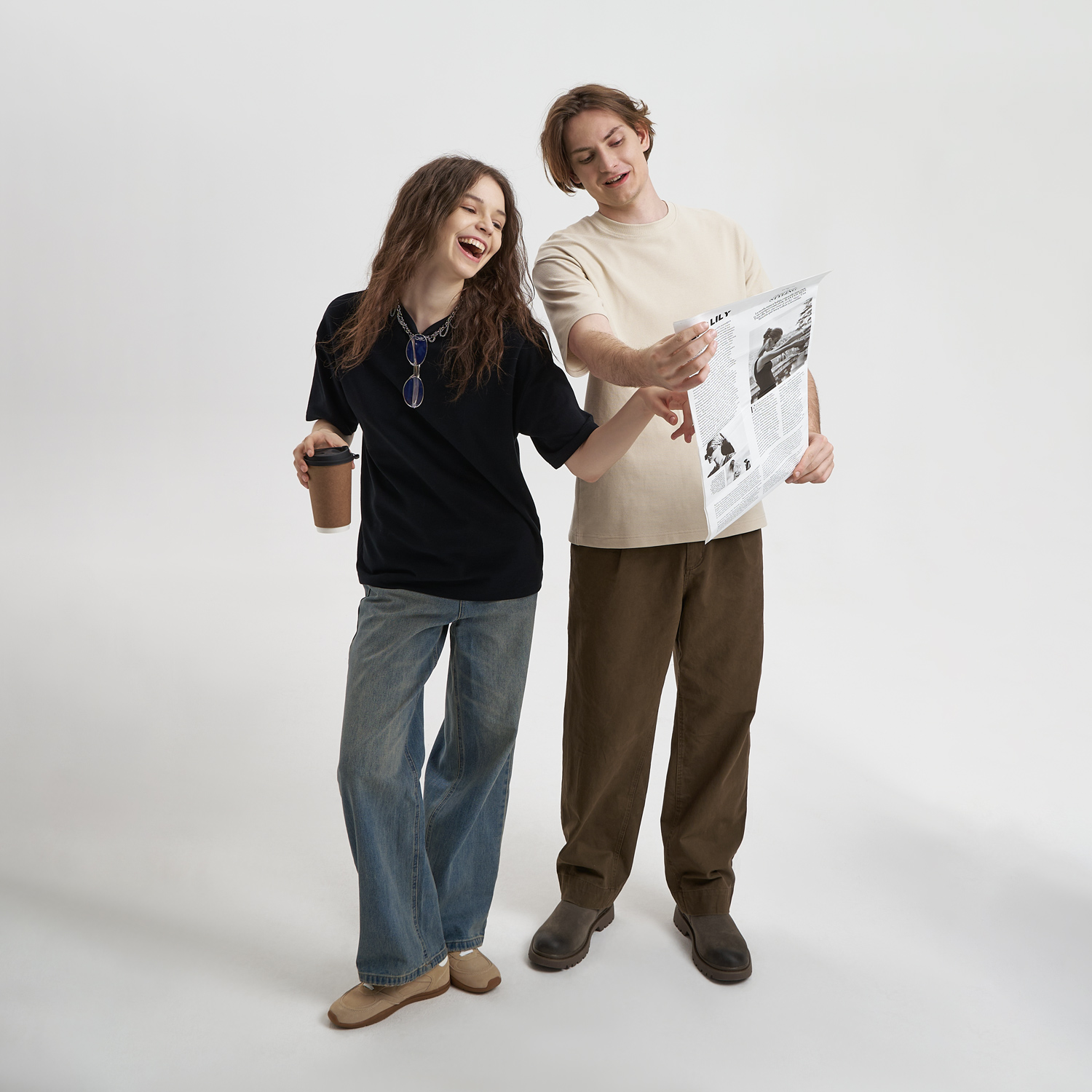 Футболка унисекс премиум Аура (Aura), 100% хлопок 200гр. бежевый, размер XS/S