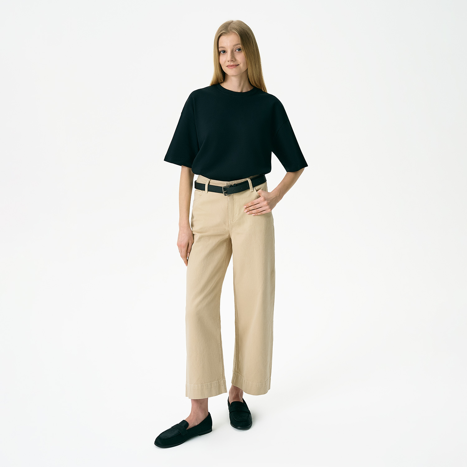 Футболка унисекс премиум Аура (Aura), 100% хлопок 200гр. черный, размер M/L