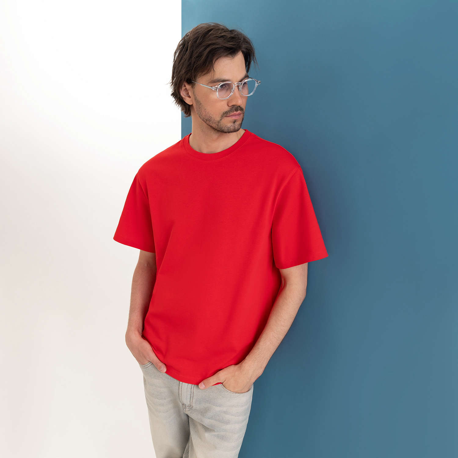 Футболка унисекс Раст Нео (Rust Neo), 240 гр., красный, размер M/L