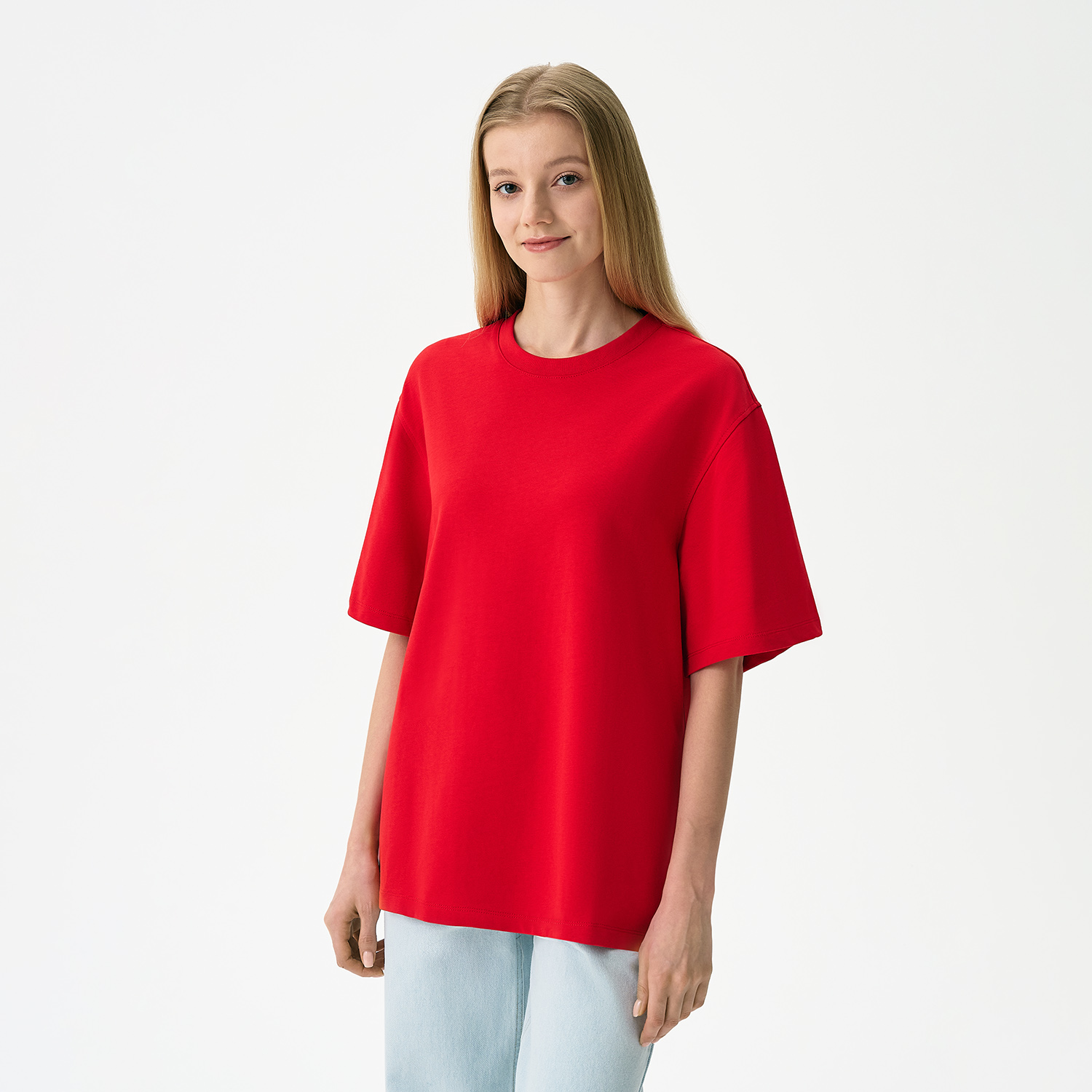 Футболка унисекс Раст Нео (Rust Neo), 240 гр., красный, размер M/L