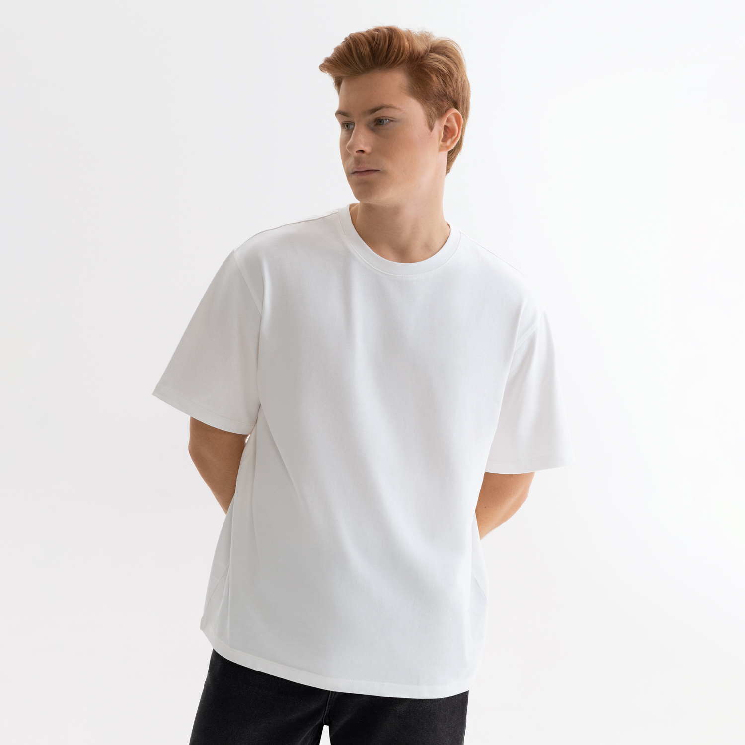 Футболка унисекс Раст (Rust), 240 гр., белая (теплый тон), размер S