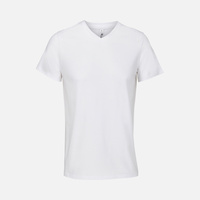 Футболка унисекс Regent с V-образным вырезом, белая, размер 3XL