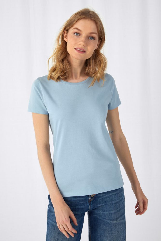 Футболка женская E150 Inspire (Organic), серо-зеленая