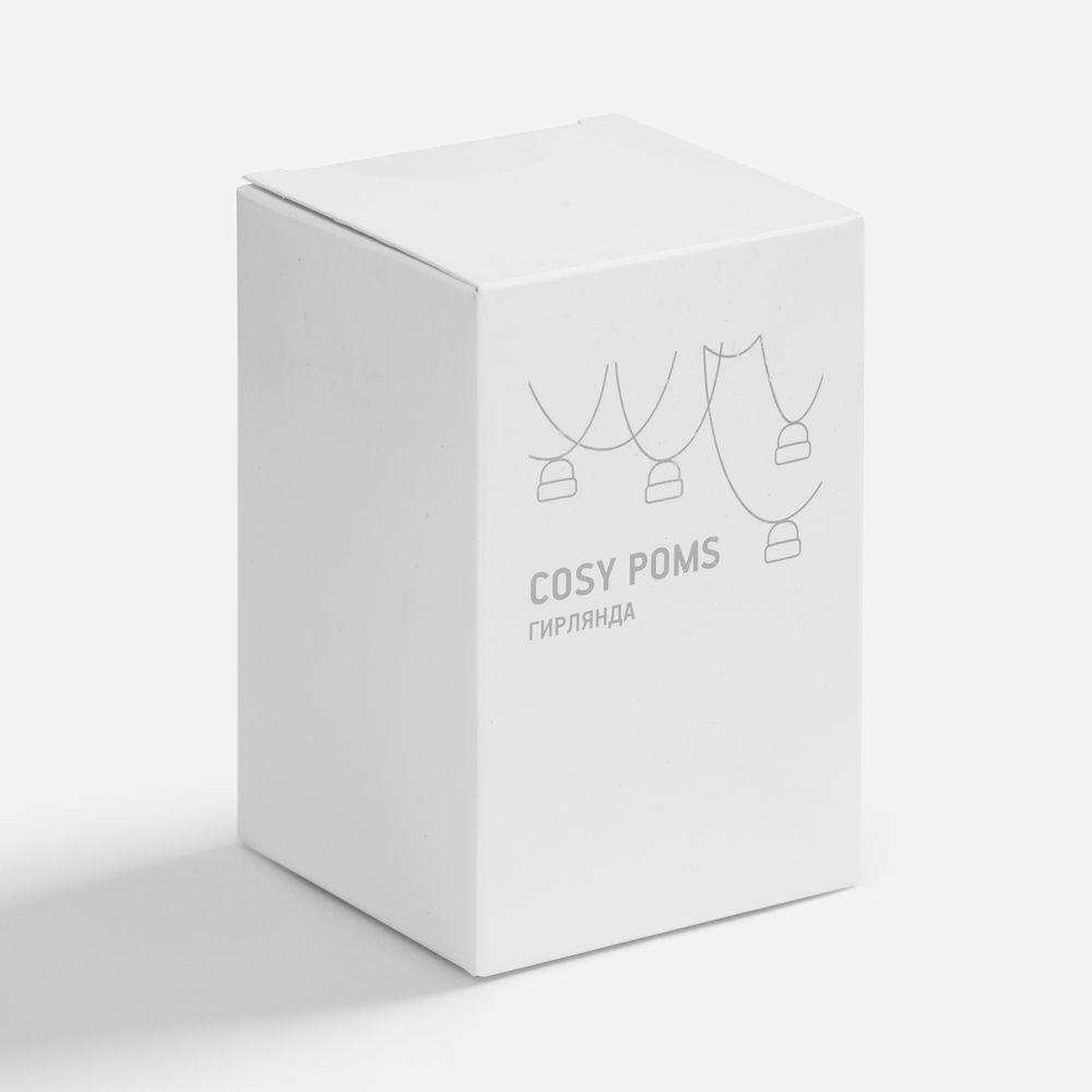 Гирлянда Cosy Poms, синяя