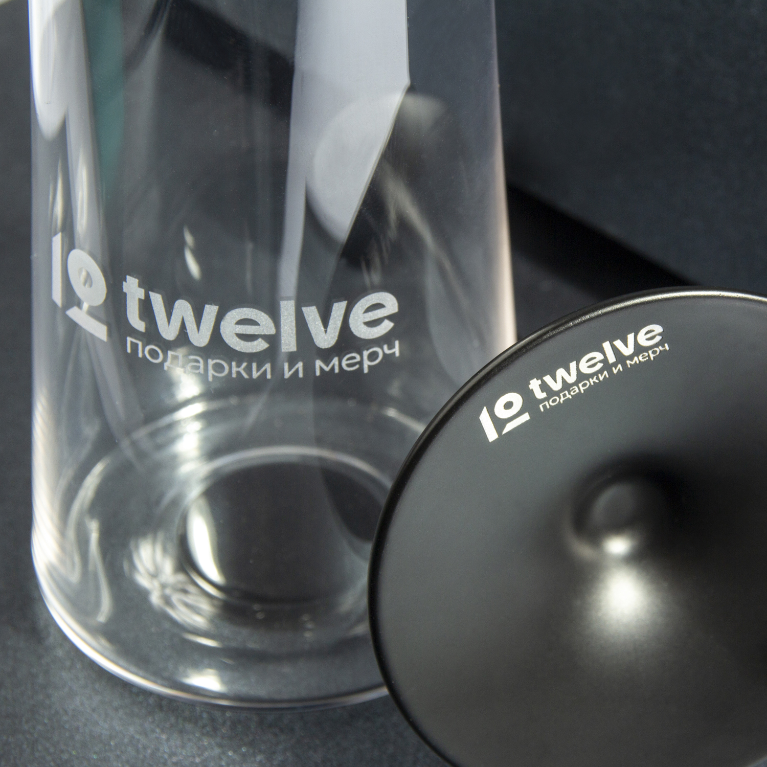 Хрустальный бокал для игристого вина на магните Trebonn SplitGlass, 2 шт, 320 мл