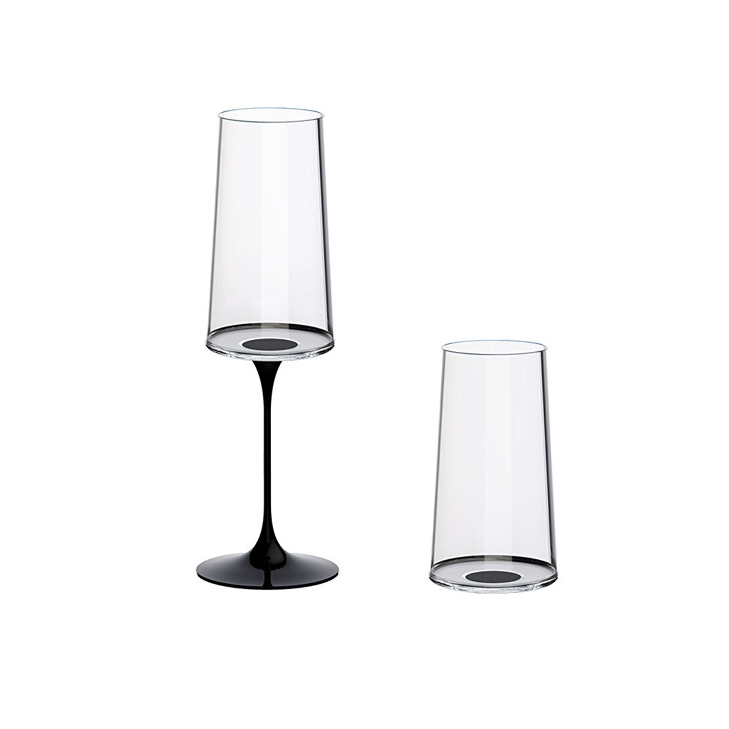 Хрустальный бокал для игристого вина на магните Trebonn SplitGlass, 2 шт, 320 мл