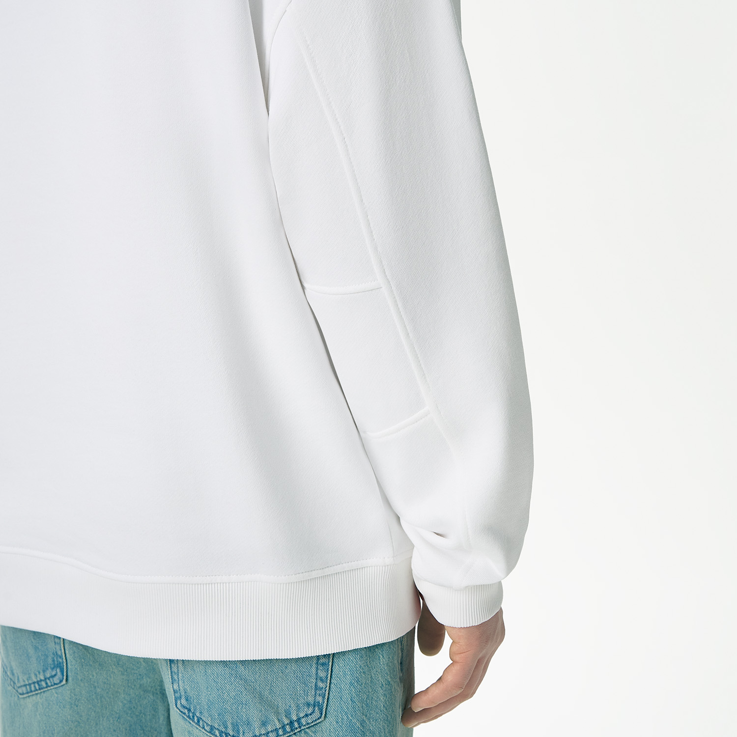 Худи оверсайз унисекс Фьюжн (Fusion), белый