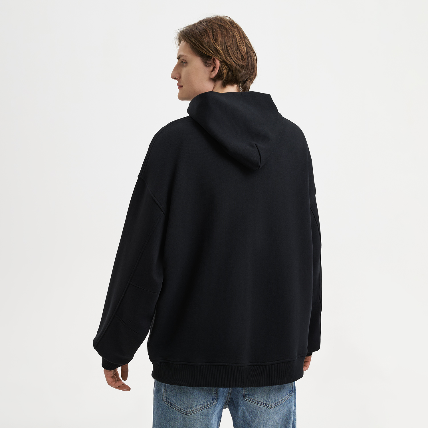 Худи оверсайз унисекс Фьюжн (Fusion), черный, размер 3XL/4XL