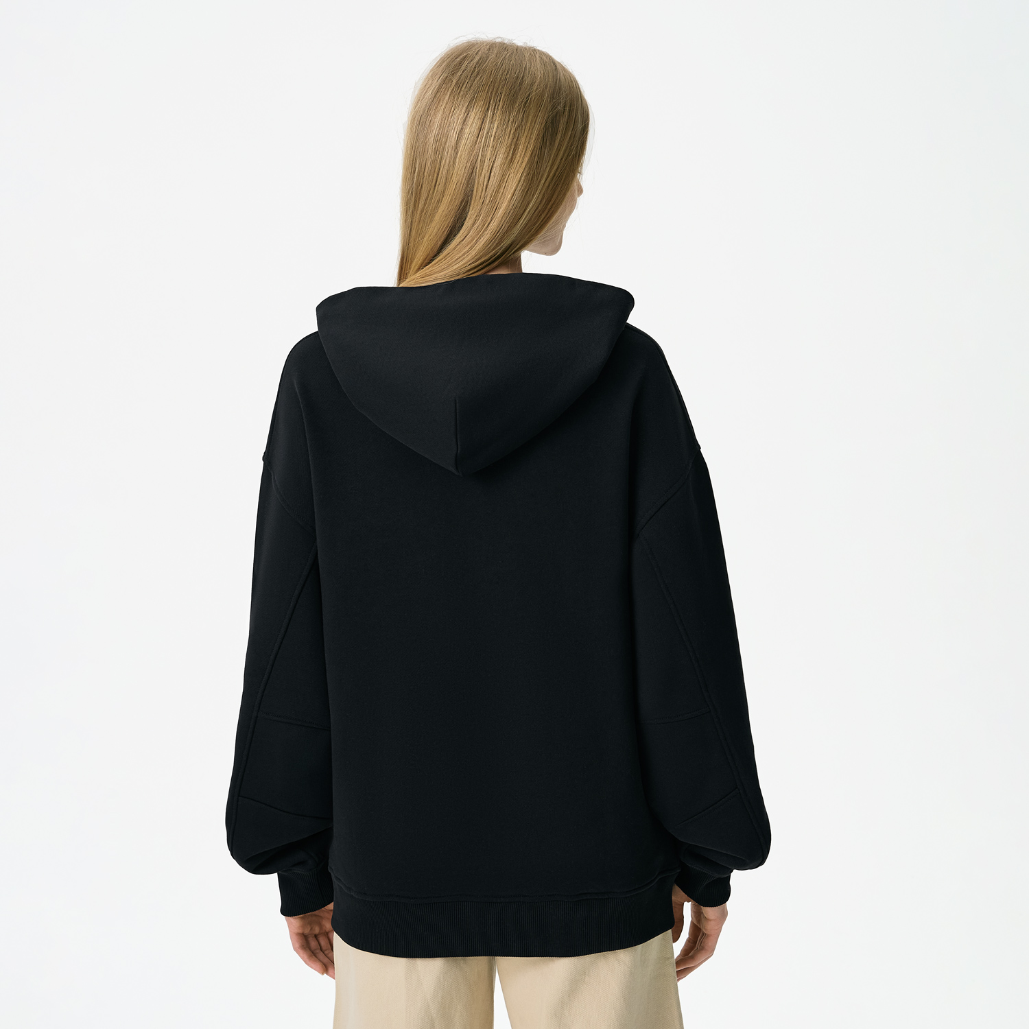 Худи оверсайз унисекс Фьюжн (Fusion), черный, размер 3XL/4XL