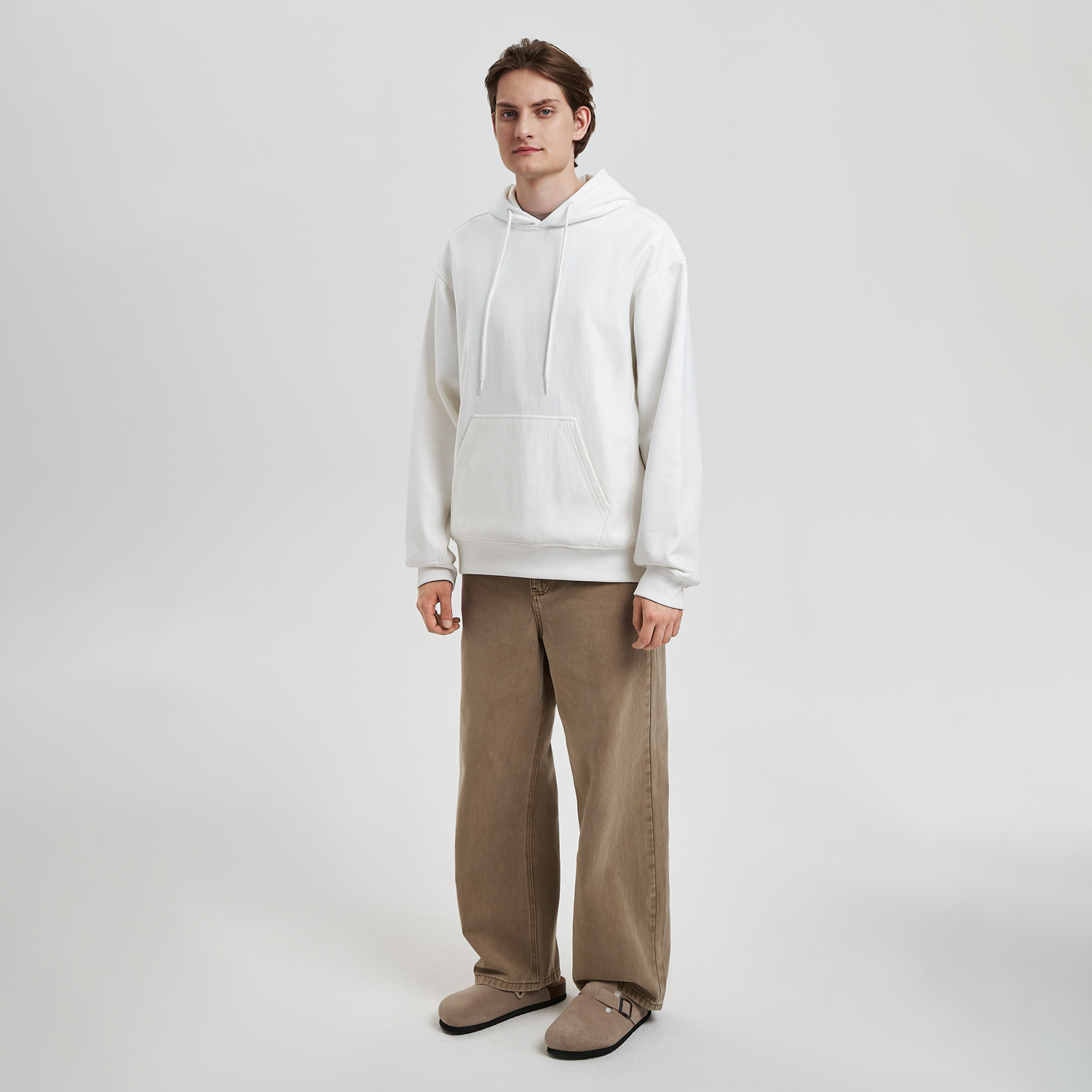 Худи релакс унисекс Адвенче (Adventure), белый, размер 3XL/4XL