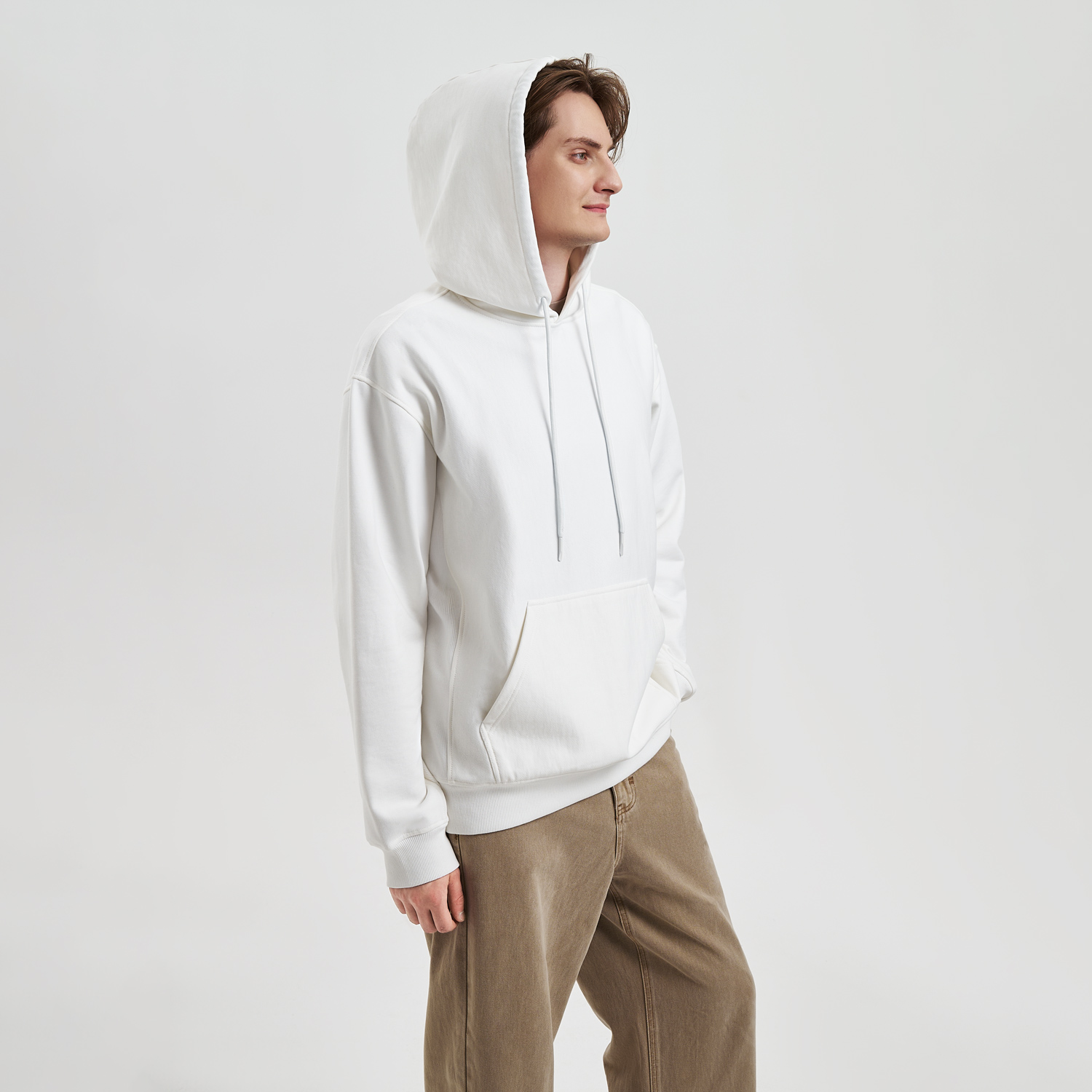 Худи релакс унисекс Адвенче (Adventure), белый, размер 3XL/4XL