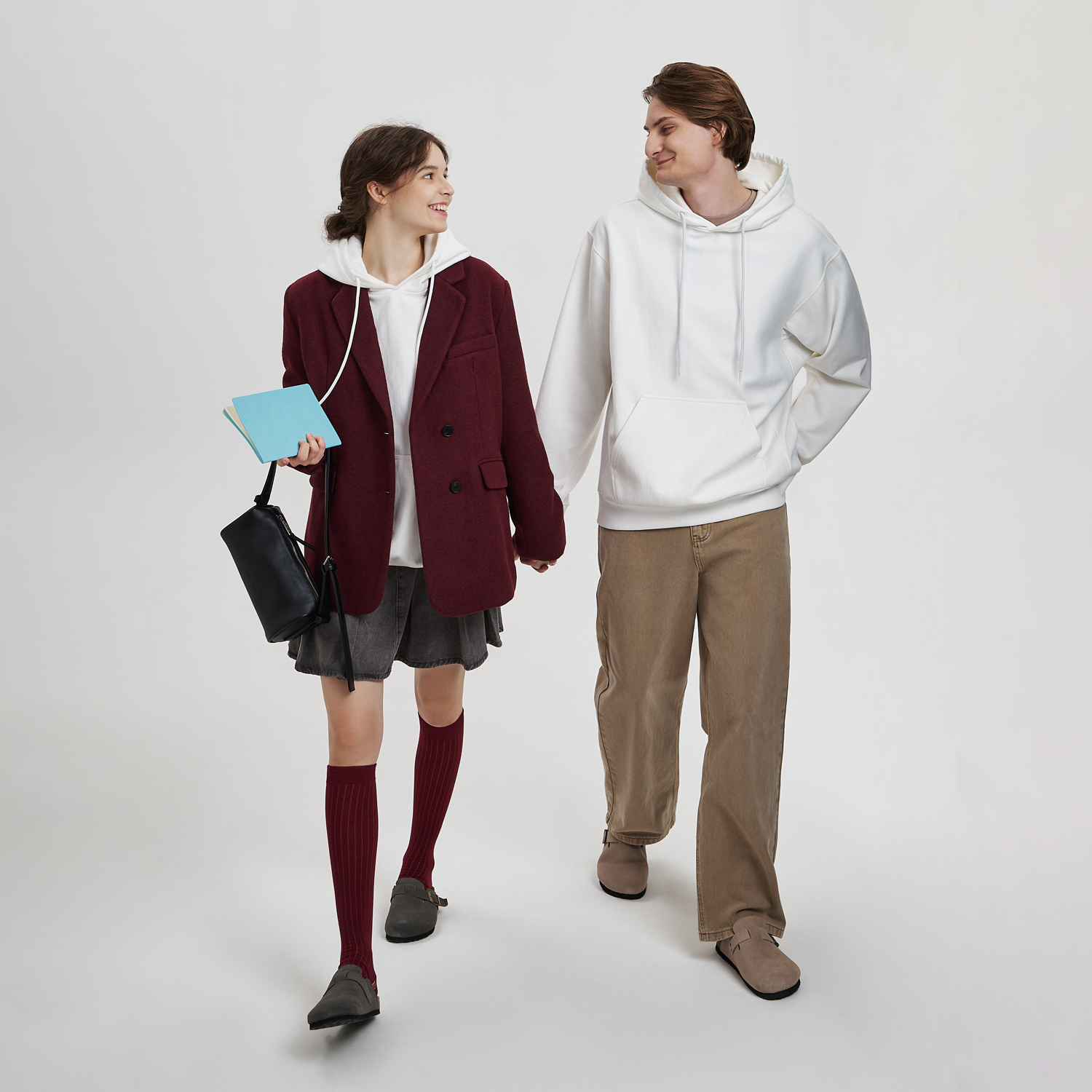 Худи релакс унисекс Адвенче (Adventure), белый, размер M/L