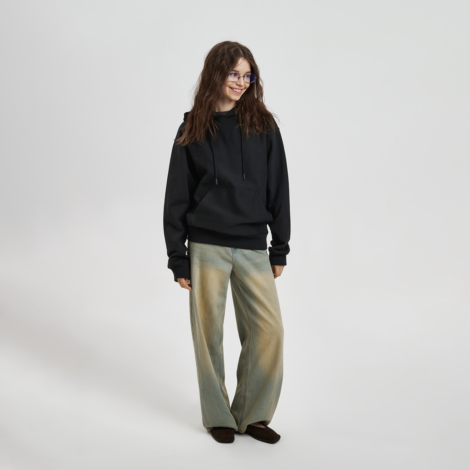 Худи релакс унисекс Адвенче (Adventure), черный, размер M/L