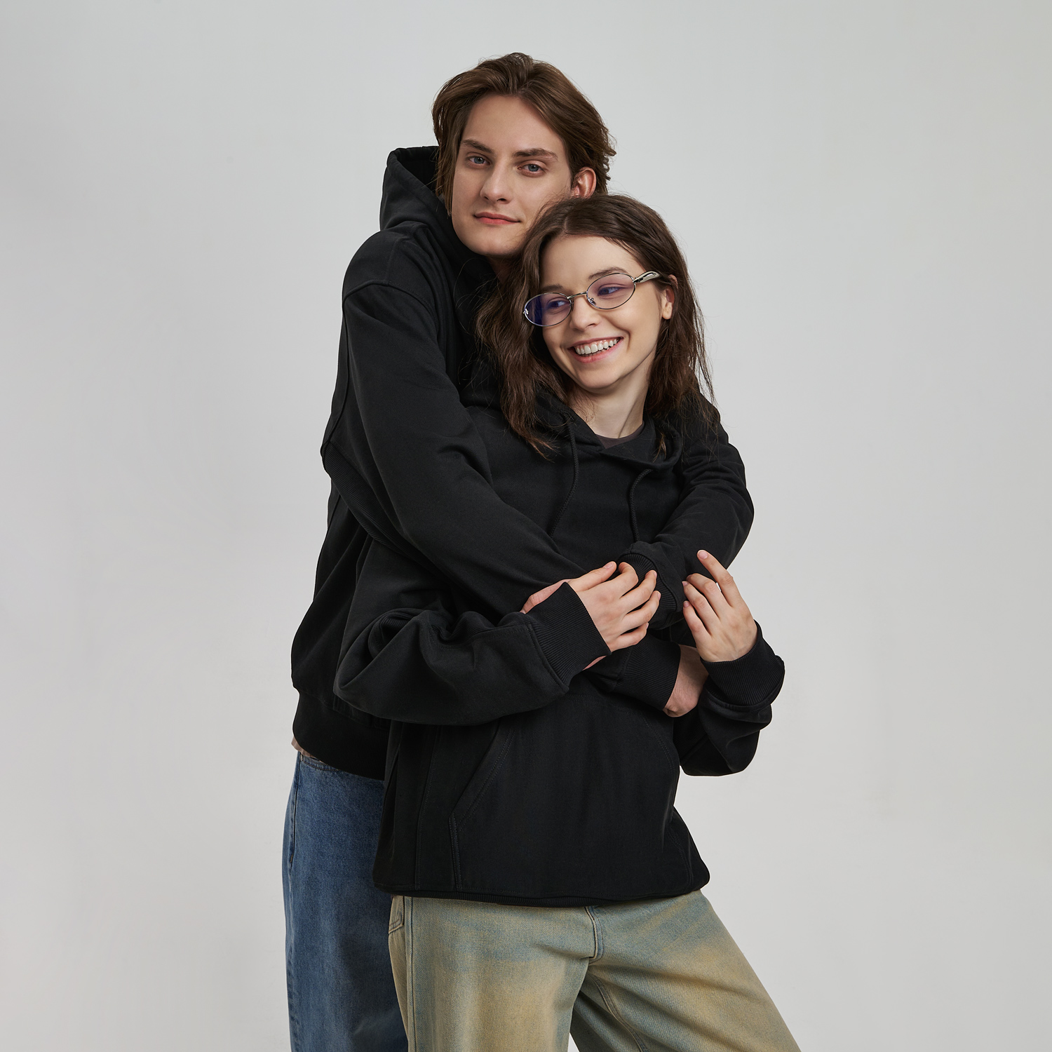 Худи релакс унисекс Адвенче (Adventure), черный, размер M/L