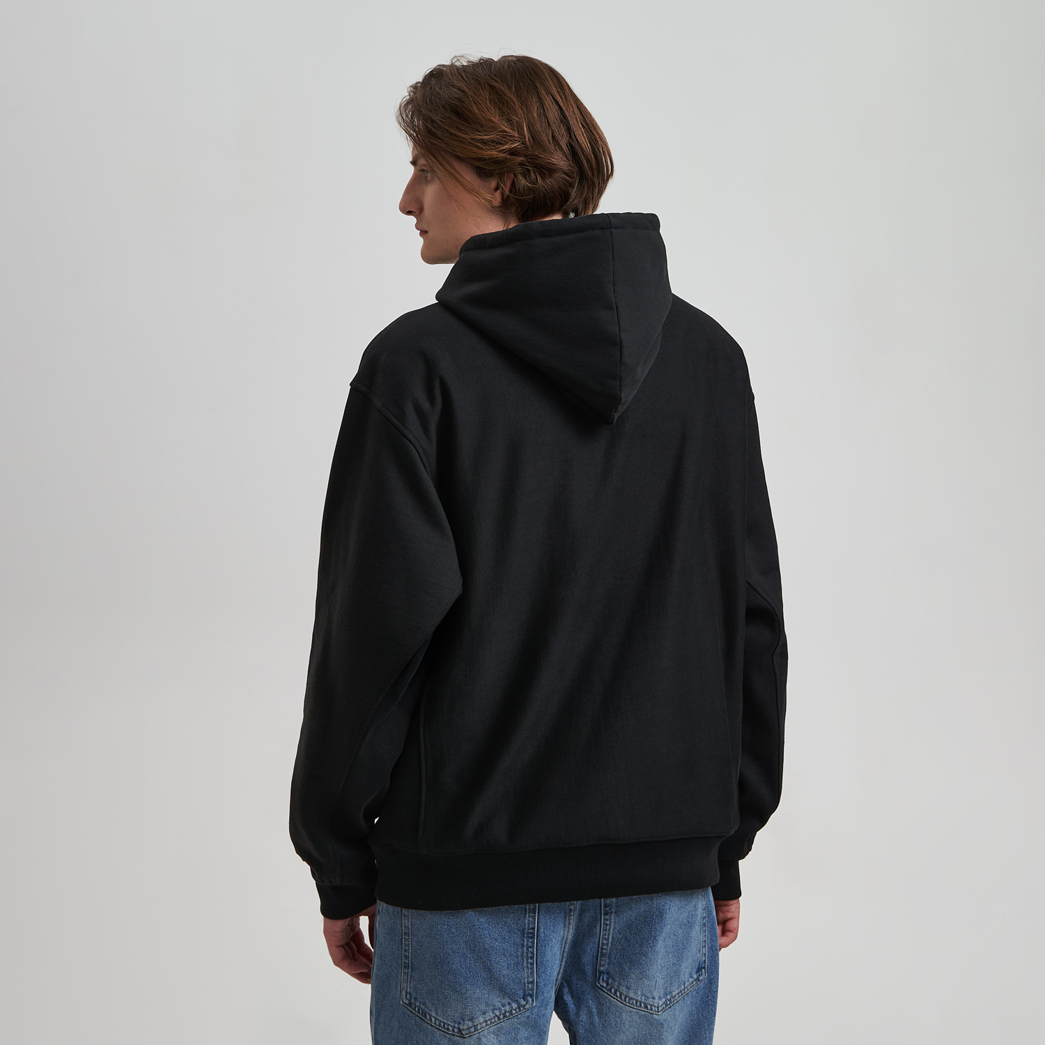 Худи релакс унисекс Адвенче (Adventure), черный, размер XS/S