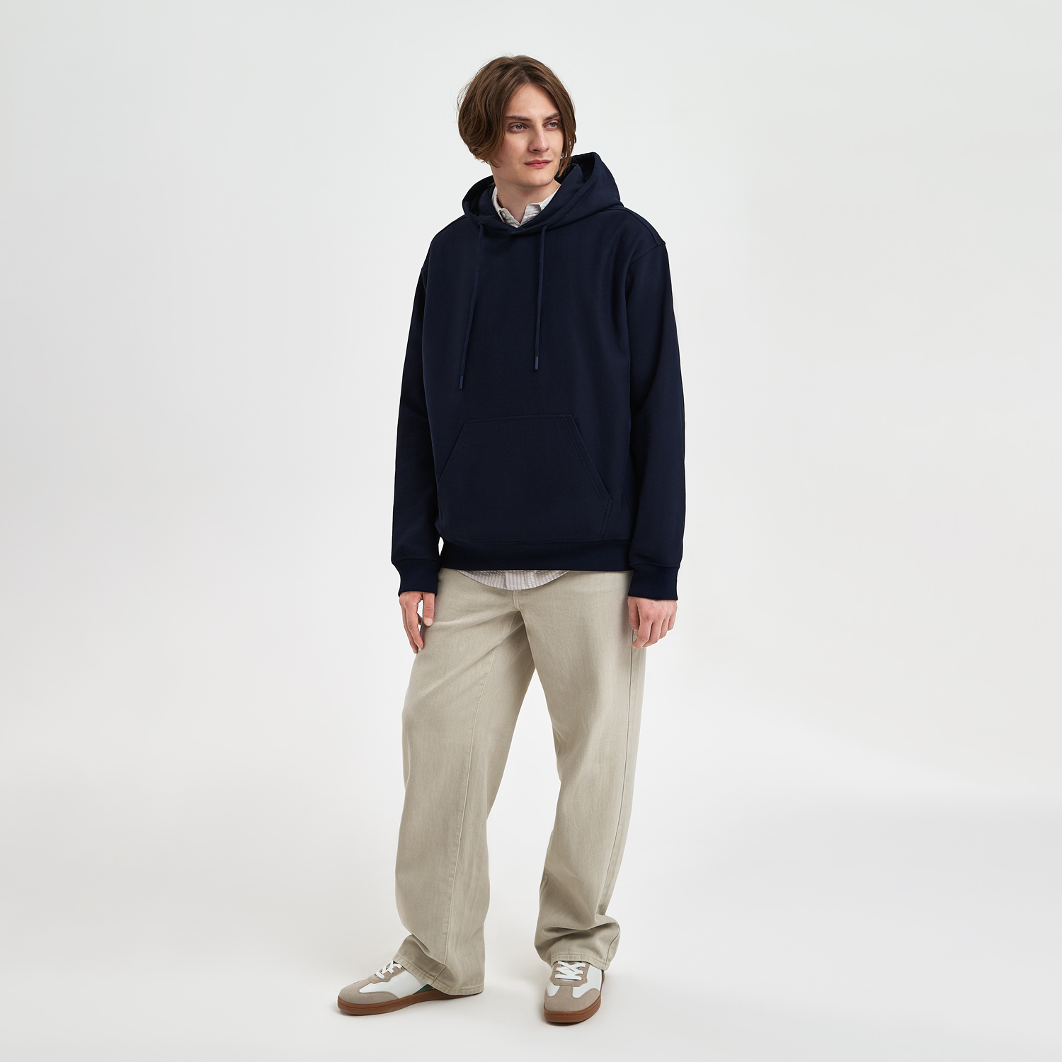 Худи релакс унисекс Адвенче (Adventure), темно-синий