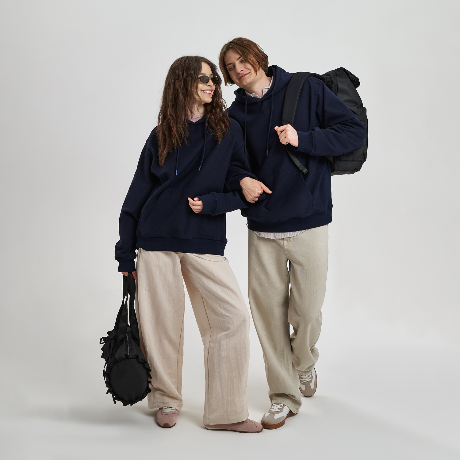 Худи релакс унисекс Адвенче (Adventure), темно-синий