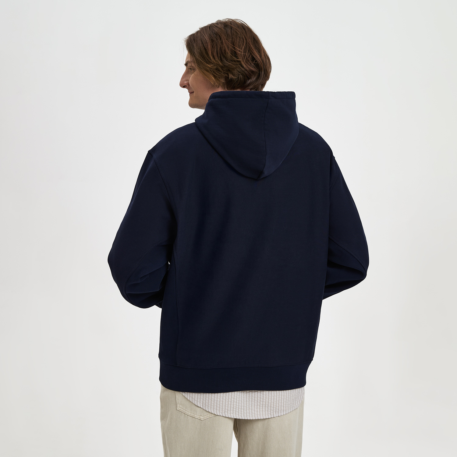 Худи релакс унисекс Адвенче (Adventure), темно-синий, размер XL/2XL