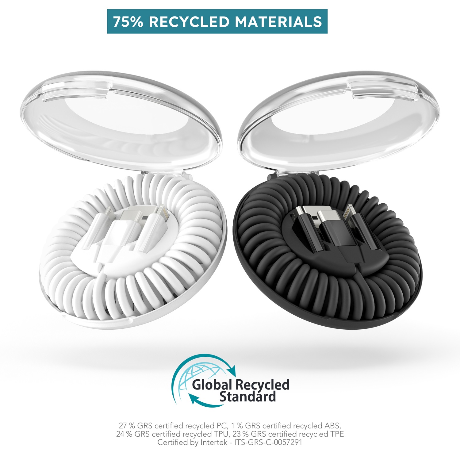 Кабель VONMAHLEN allroundo® eco 6 в 1 с быстрой зарядкой, 90 см