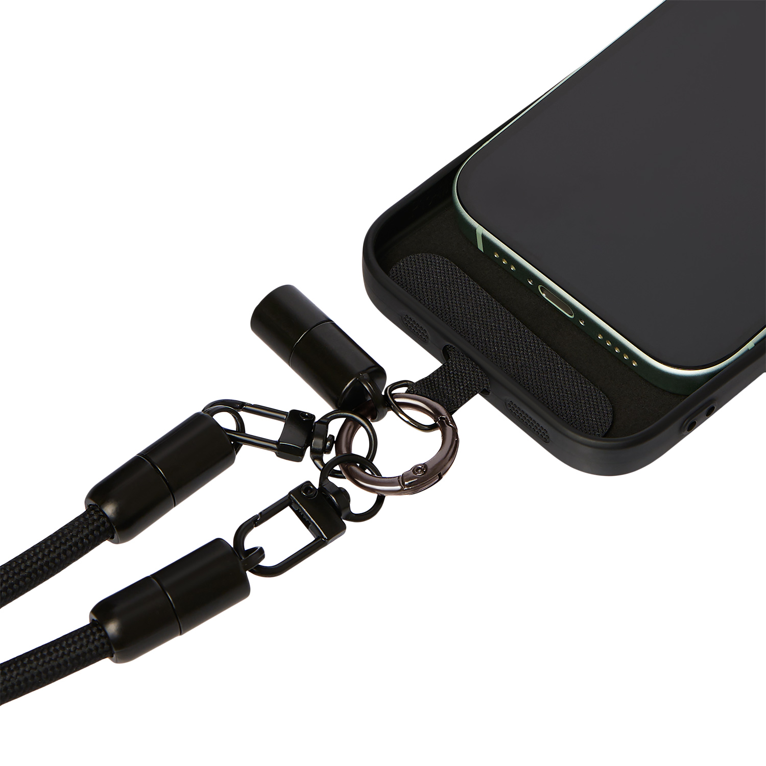 Кабель-ланьярд Волтрикс (Voltrix), черный