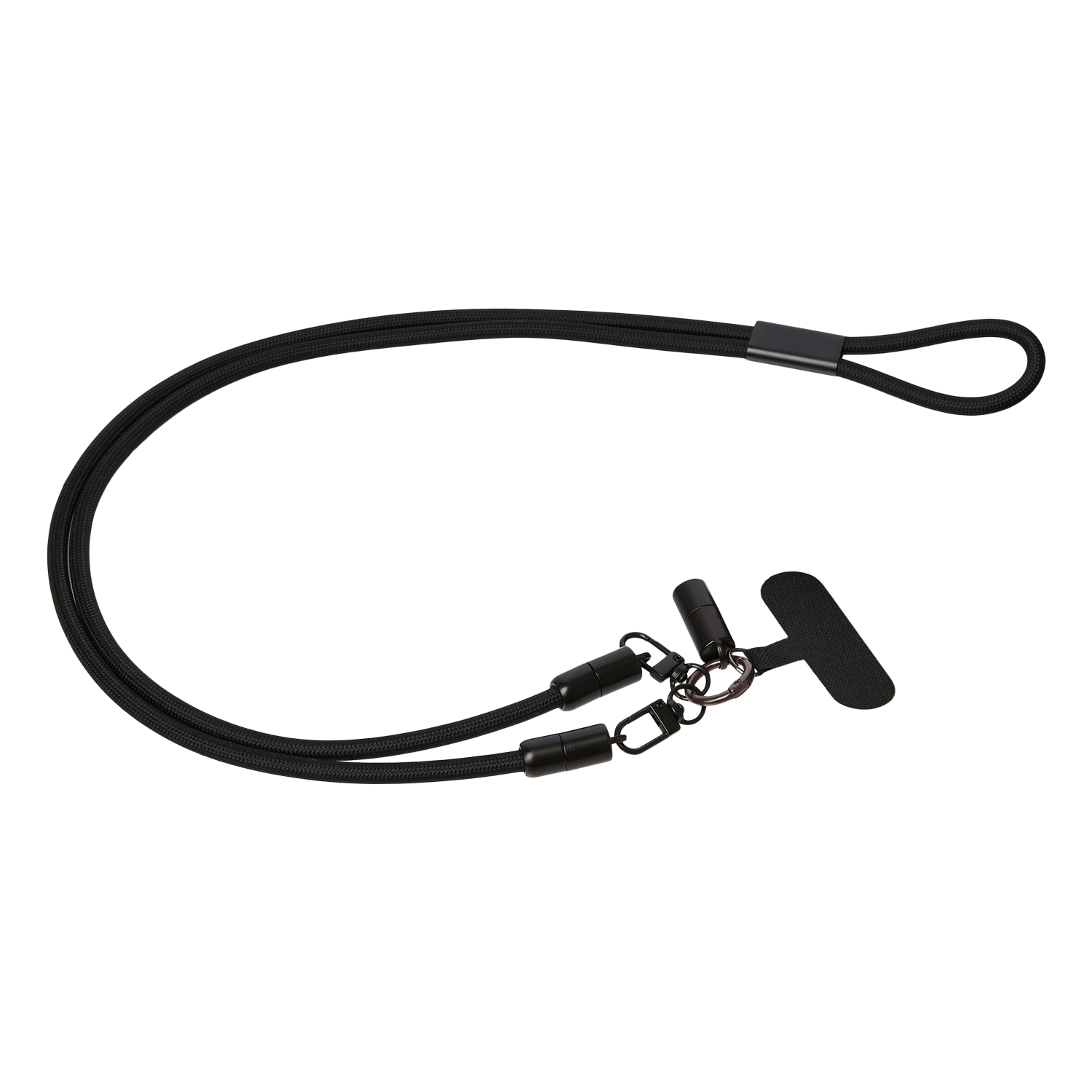 Кабель-ланьярд Волтрикс (Voltrix), черный