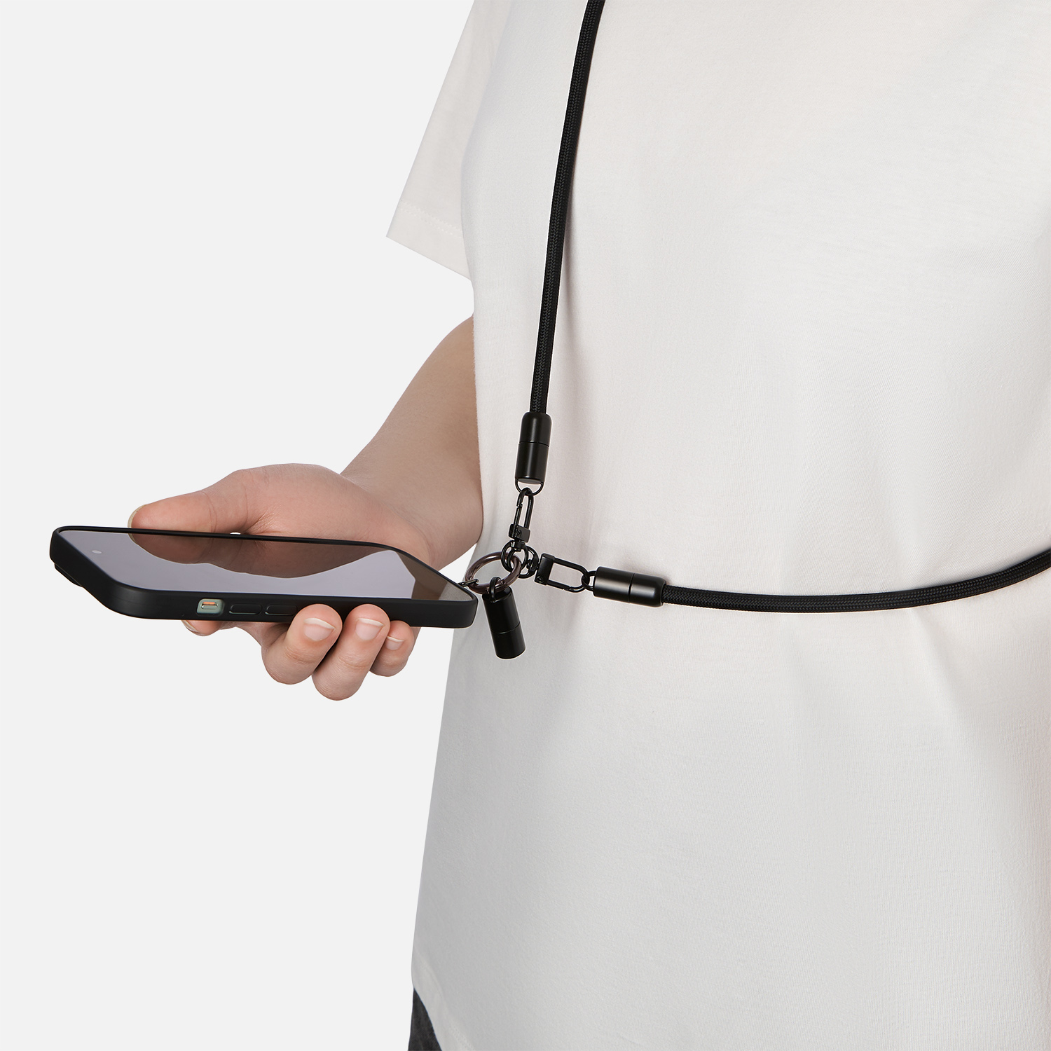 Кабель-ланьярд Волтрикс (Voltrix), черный